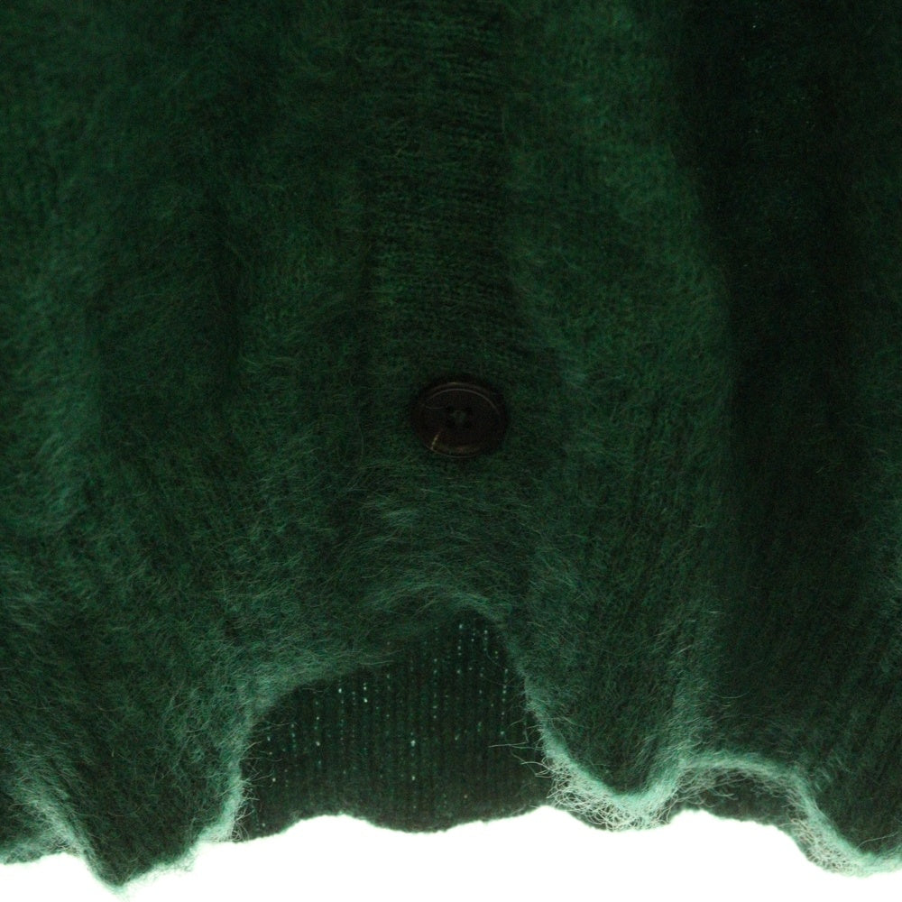 KAPTAIN SUNSHINE(キャプテンサンシャイン) BRUSHED WOOL MOHAIR CARDIGAN モヘヤ混 ウールニットカーディガン グリーン KS22FKN03