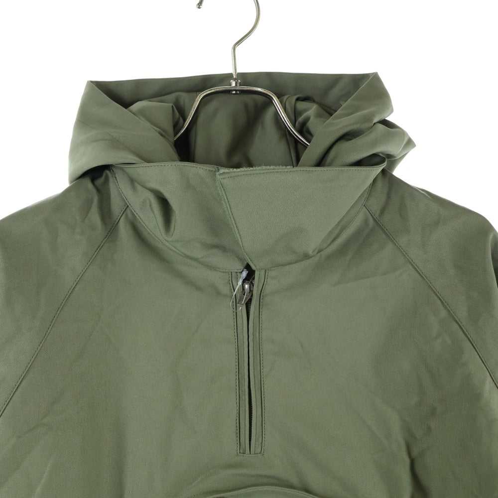 PHINGERIN(フィンガリン) WINDOW PARKA ウィンドーパーカー フード付 ハーフジッップジャケット カーキ PD-212-JK-081