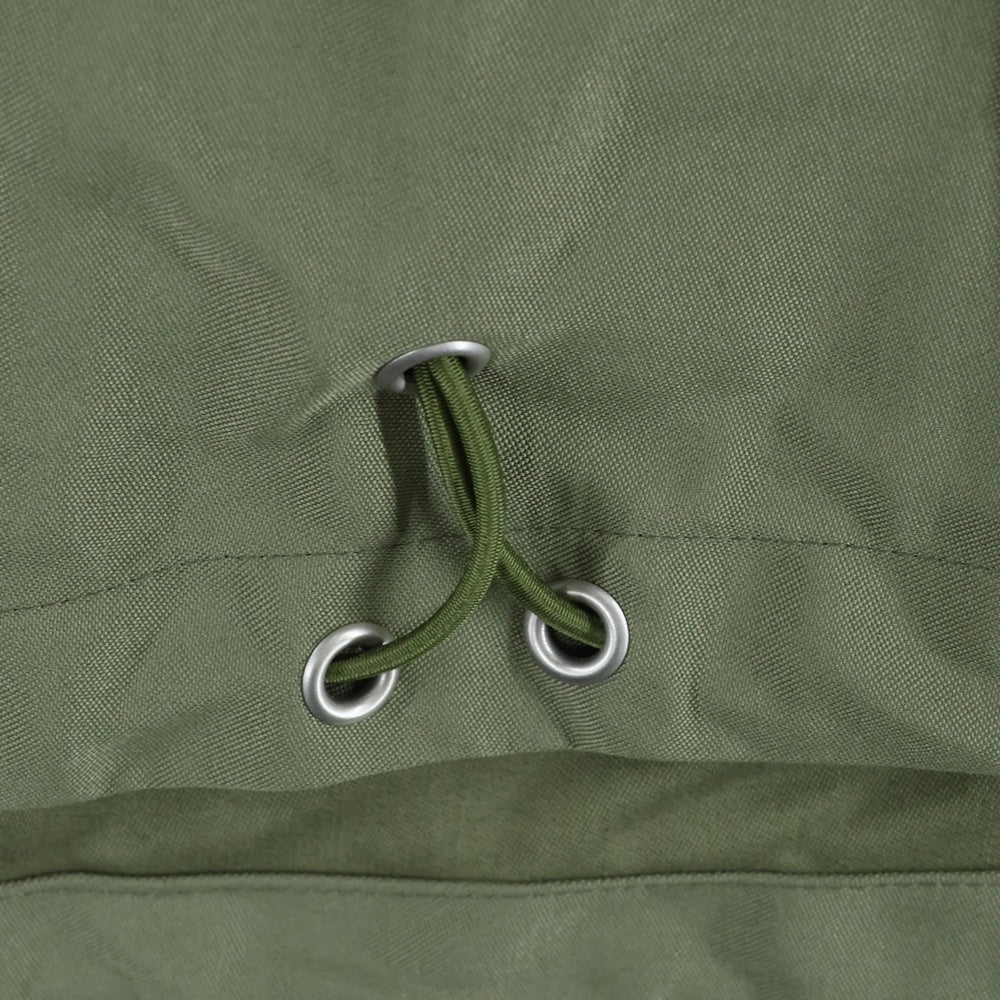 PHINGERIN(フィンガリン) WINDOW PARKA ウィンドーパーカー フード付 ハーフジッップジャケット カーキ PD-212-JK-081