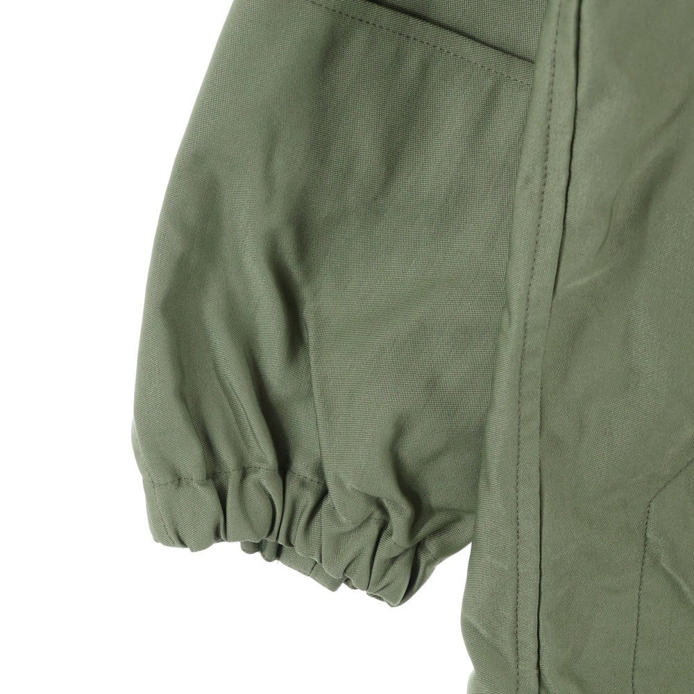 PHINGERIN(フィンガリン) WINDOW PARKA ウィンドーパーカー フード付 ハーフジッップジャケット カーキ PD-212-JK-081