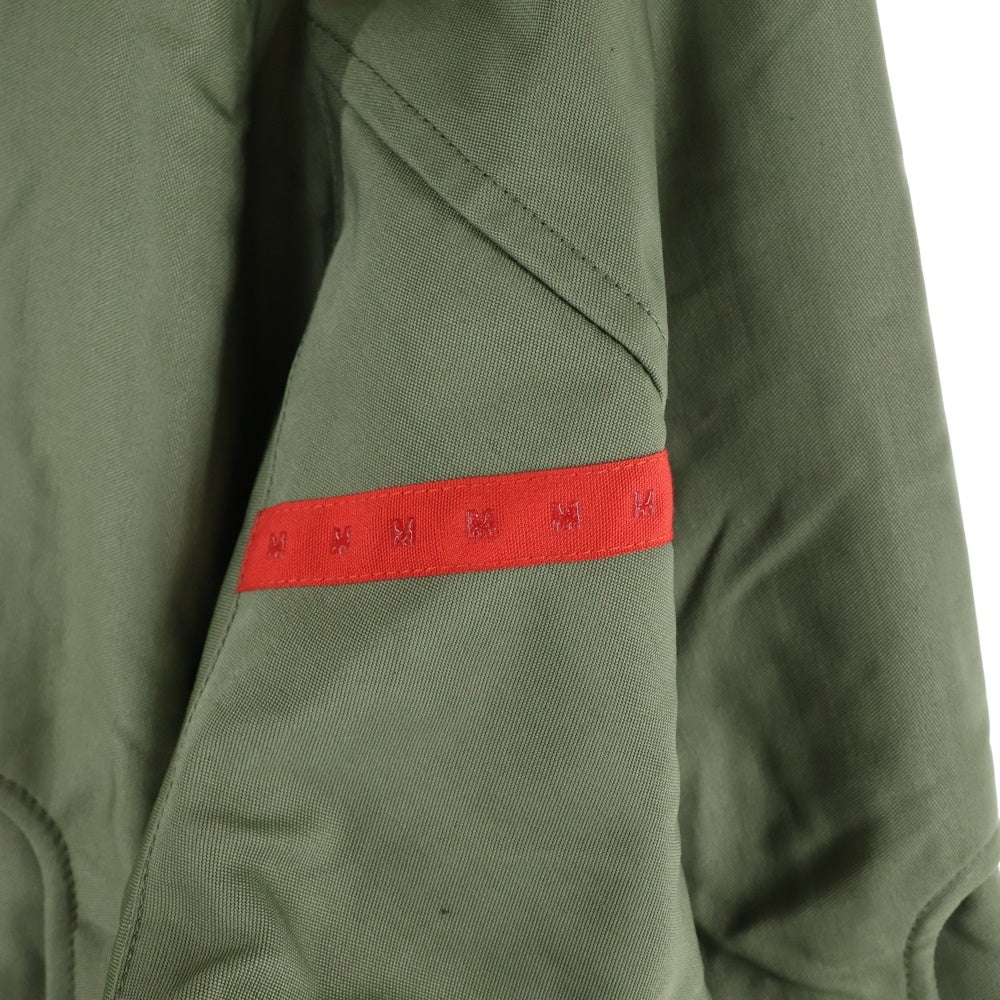 PHINGERIN(フィンガリン) WINDOW PARKA ウィンドーパーカー フード付 ハーフジッップジャケット カーキ PD-212-JK-081