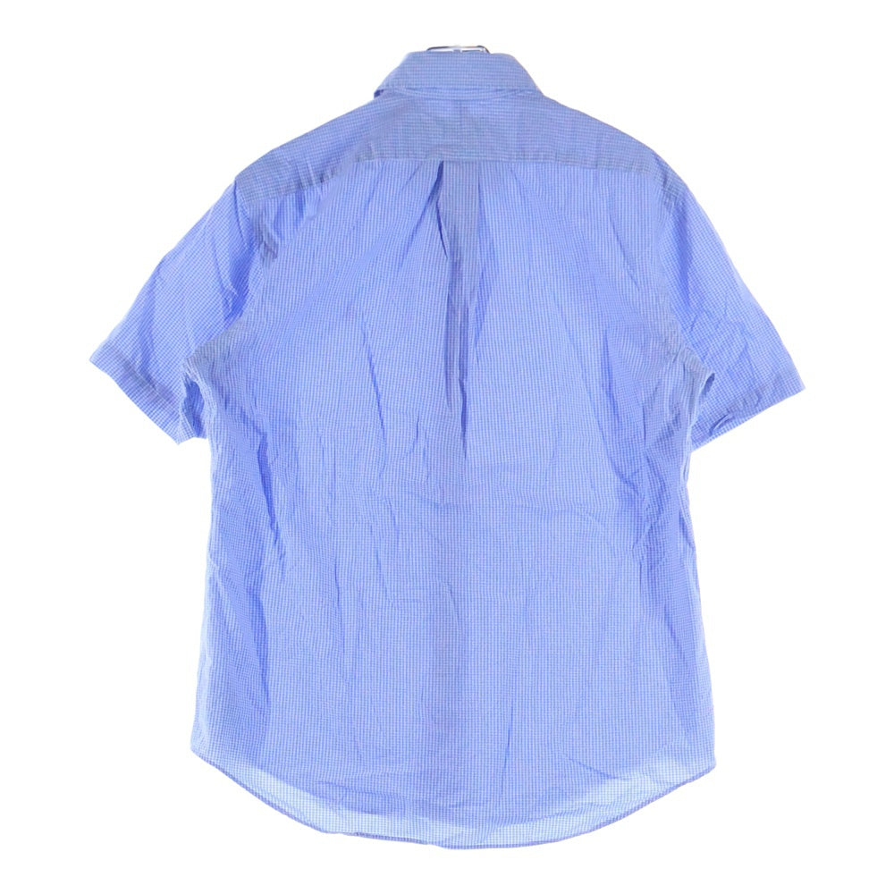 POLO RALPH LAUREN(ポロラルフローレン) CLASSIC FIT スモールポニー刺繍 ギンガムチェック ボタンダウン 半袖シャツ ブルー