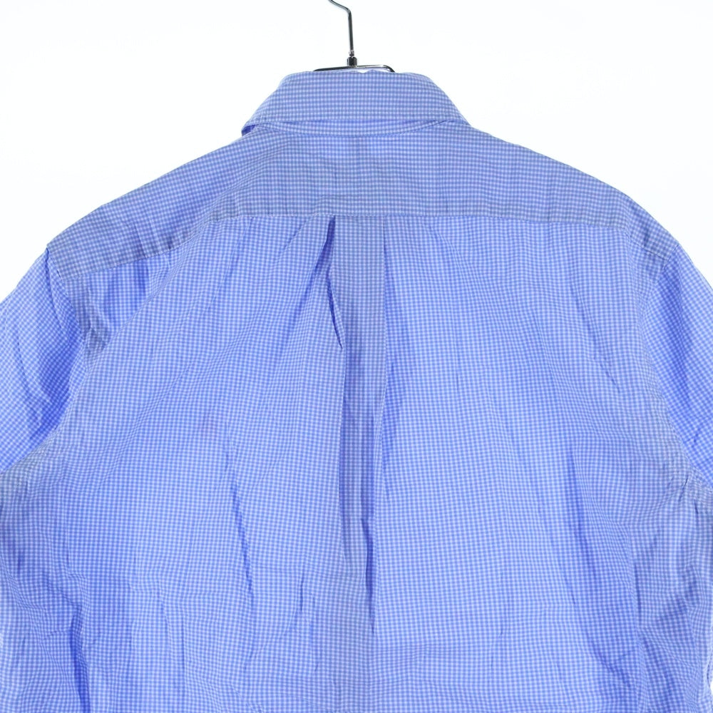POLO RALPH LAUREN(ポロラルフローレン) CLASSIC FIT スモールポニー刺繍 ギンガムチェック ボタンダウン 半袖シャツ ブルー