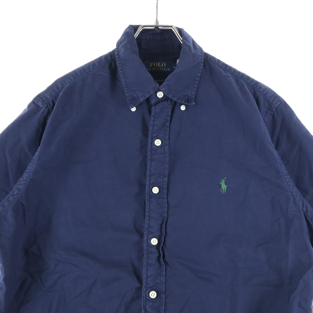 POLO RALPH LAUREN(ポロラルフローレン) CLASSIC FIT スモールポニー刺繍 ボタンダウン 半袖シャツ ネイビー