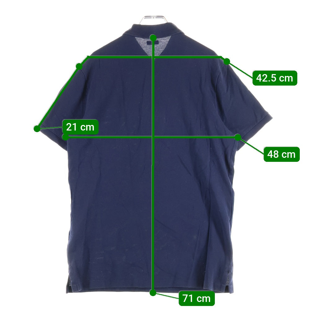 POLO RALPH LAUREN(ポロラルフローレン) CUSTOM SLIM FIT スモールポニー刺繍 コットン 半袖ポロシャツ ネイビー