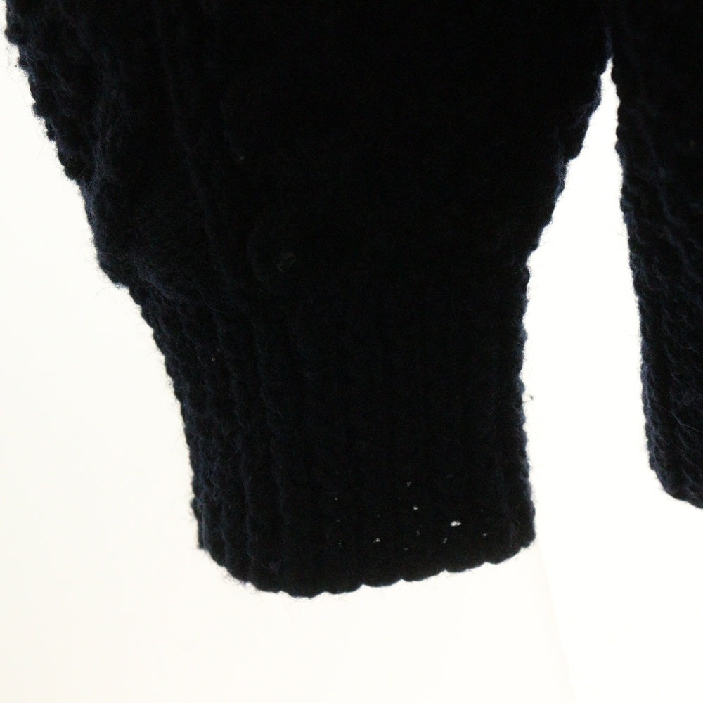 Athena Designs(アテナデザイン) Athena Designs アテナデザイン アイルランド製 ウールニット カーディガン ネイビー