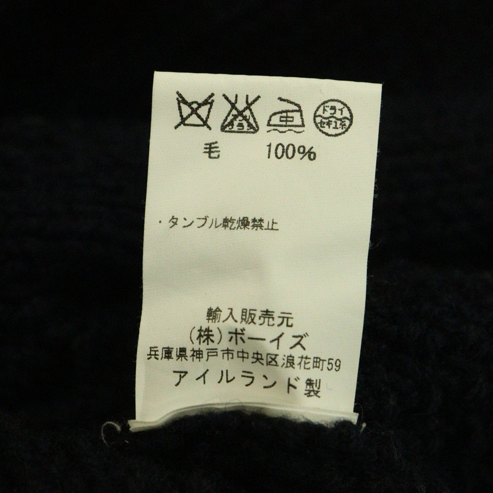 Athena Designs(アテナデザイン) Athena Designs アテナデザイン アイルランド製 ウールニット カーディガン ネイビー