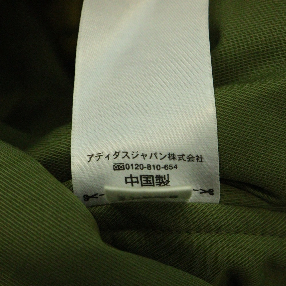 adidas(アディダス) ×JEREMY SCOTT ジェレミースコット フリンジ フーデッド フライト ボンバージャケット カモフラ 迷彩 カーキ O21084