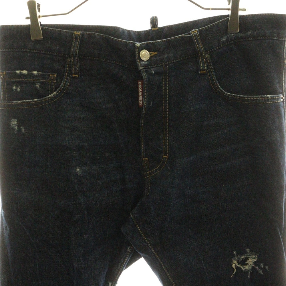 DSQUARED2(ディースクエアード) BIKER SKY JEAN バイカー スキニージーンズ デニムパンツ インディゴ S71LB0379