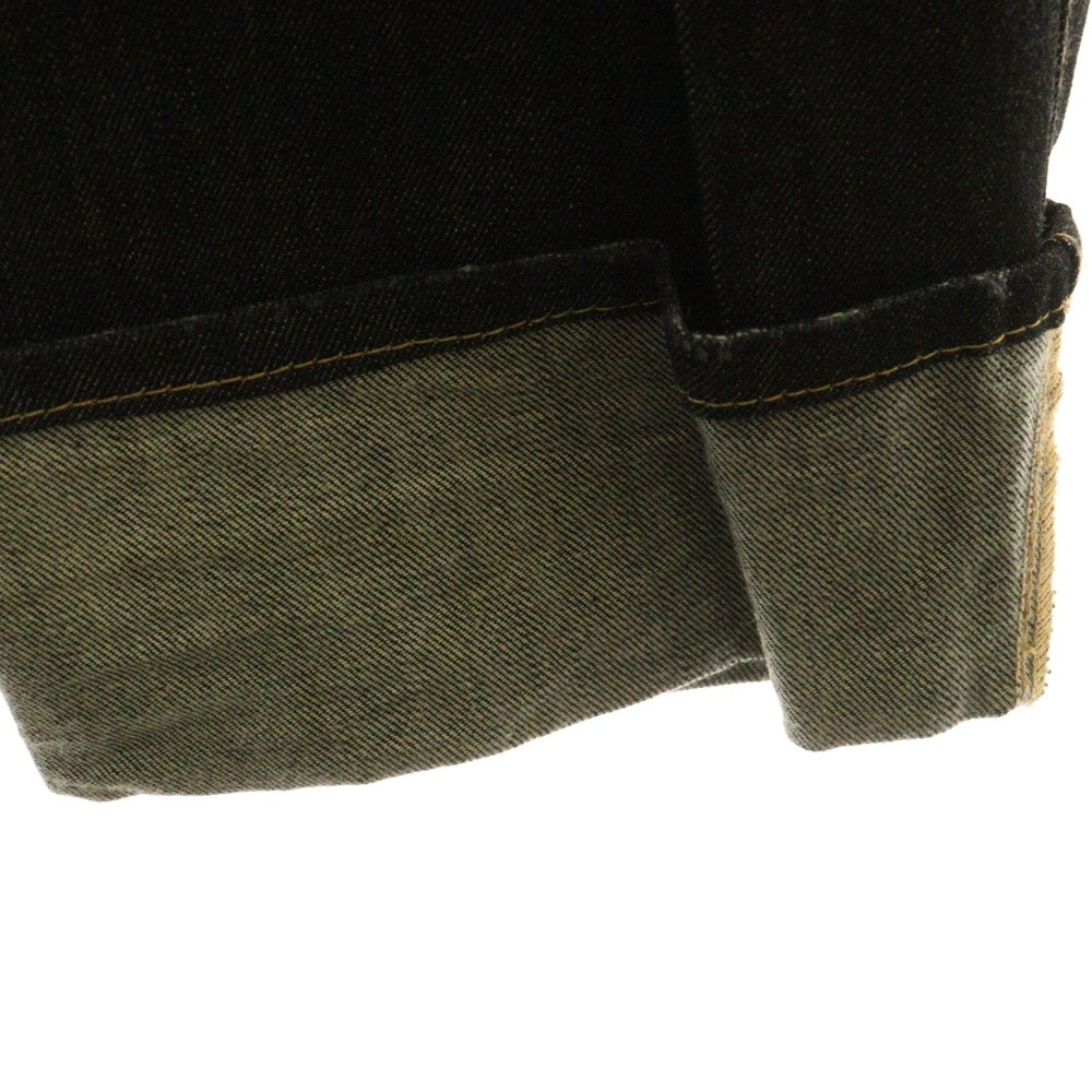 DSQUARED2(ディースクエアード) ロールアップデザイン ボタンフライ ストレートデニムパンツ インディゴ 71LA079530400