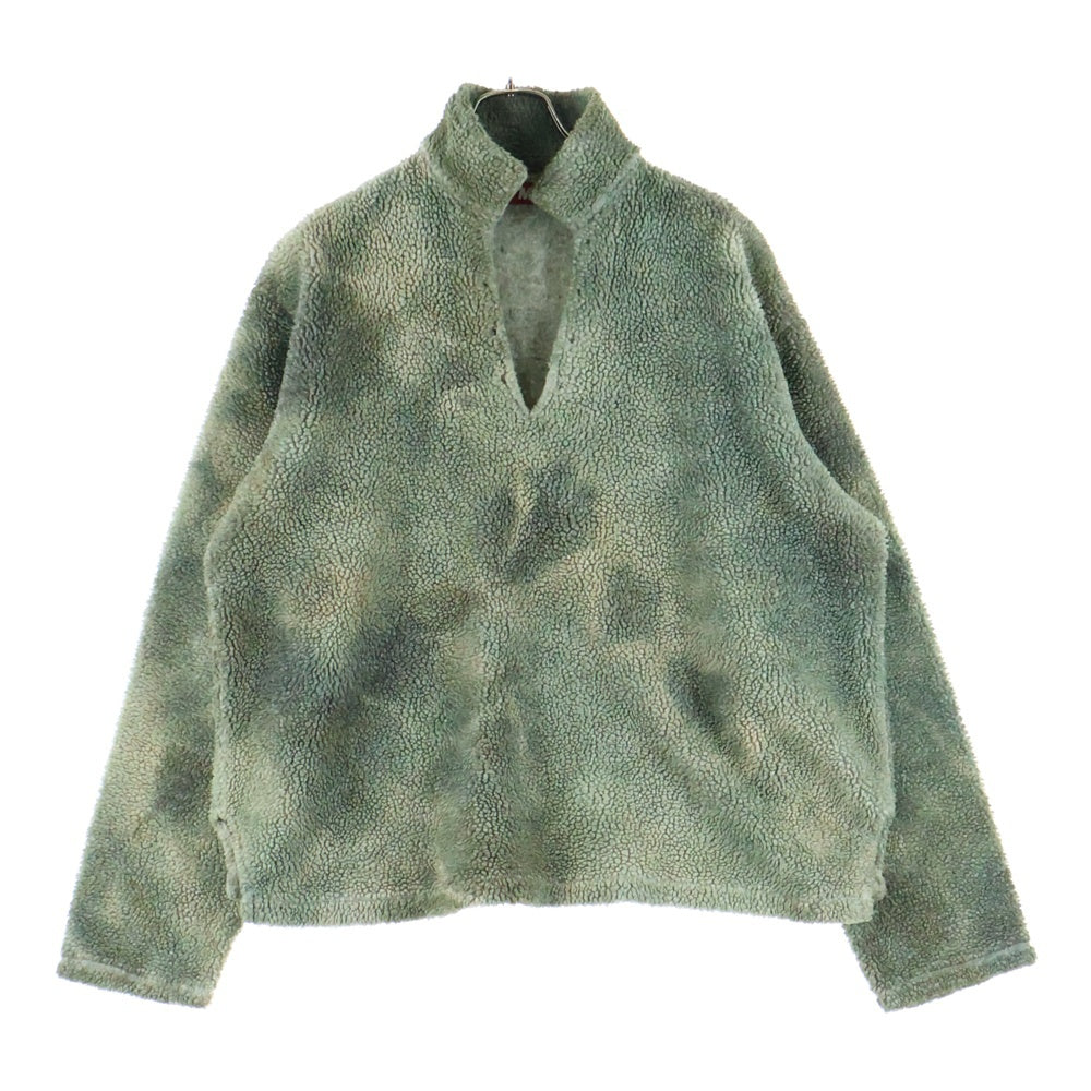 CACTUS PLANT FLEAMARKET CPFM(カクタス プラント フリーマーケット シーピーエフエム) SWAMP COWBOY PULLOVER FLEECE スワンプ カウボーイプルオーバーフリース ボアブルゾン グリーン