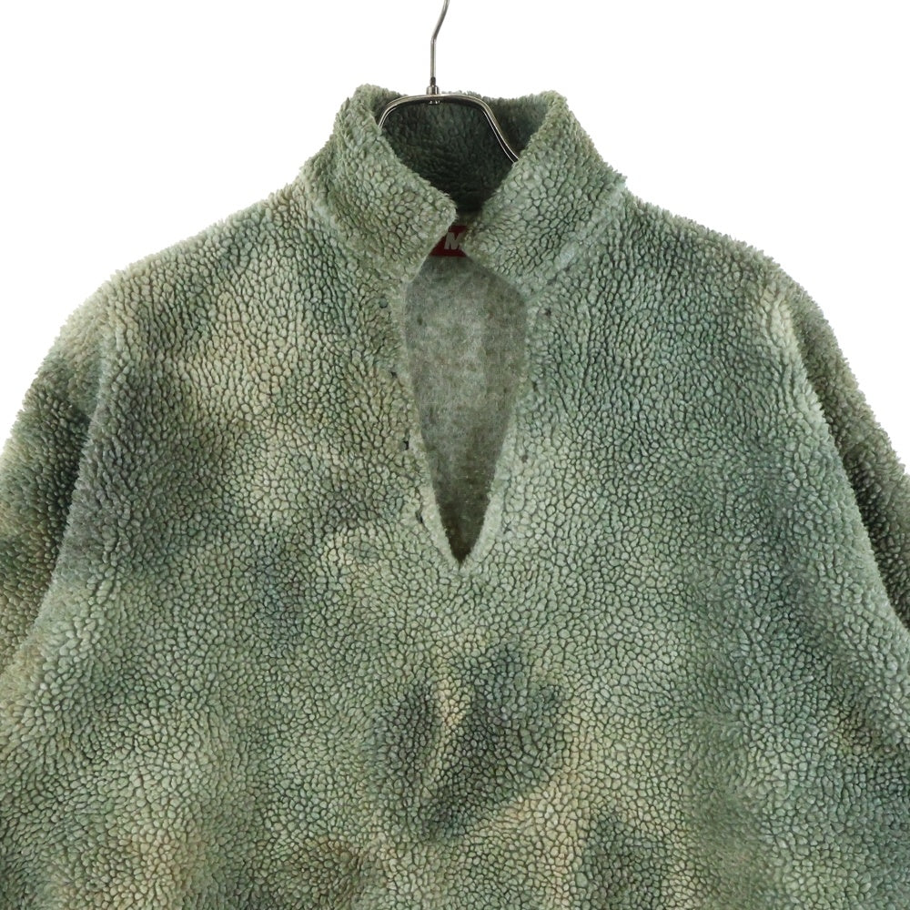 CACTUS PLANT FLEAMARKET CPFM(カクタス プラント フリーマーケット シーピーエフエム) SWAMP COWBOY PULLOVER FLEECE スワンプ カウボーイプルオーバーフリース ボアブルゾン グリーン