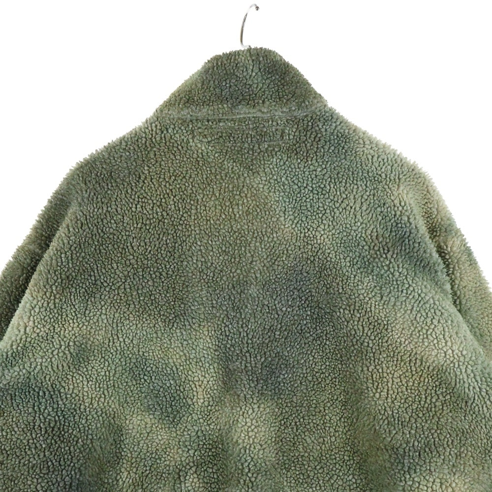 CACTUS PLANT FLEAMARKET CPFM(カクタス プラント フリーマーケット シーピーエフエム) SWAMP COWBOY PULLOVER FLEECE スワンプ カウボーイプルオーバーフリース ボアブルゾン グリーン