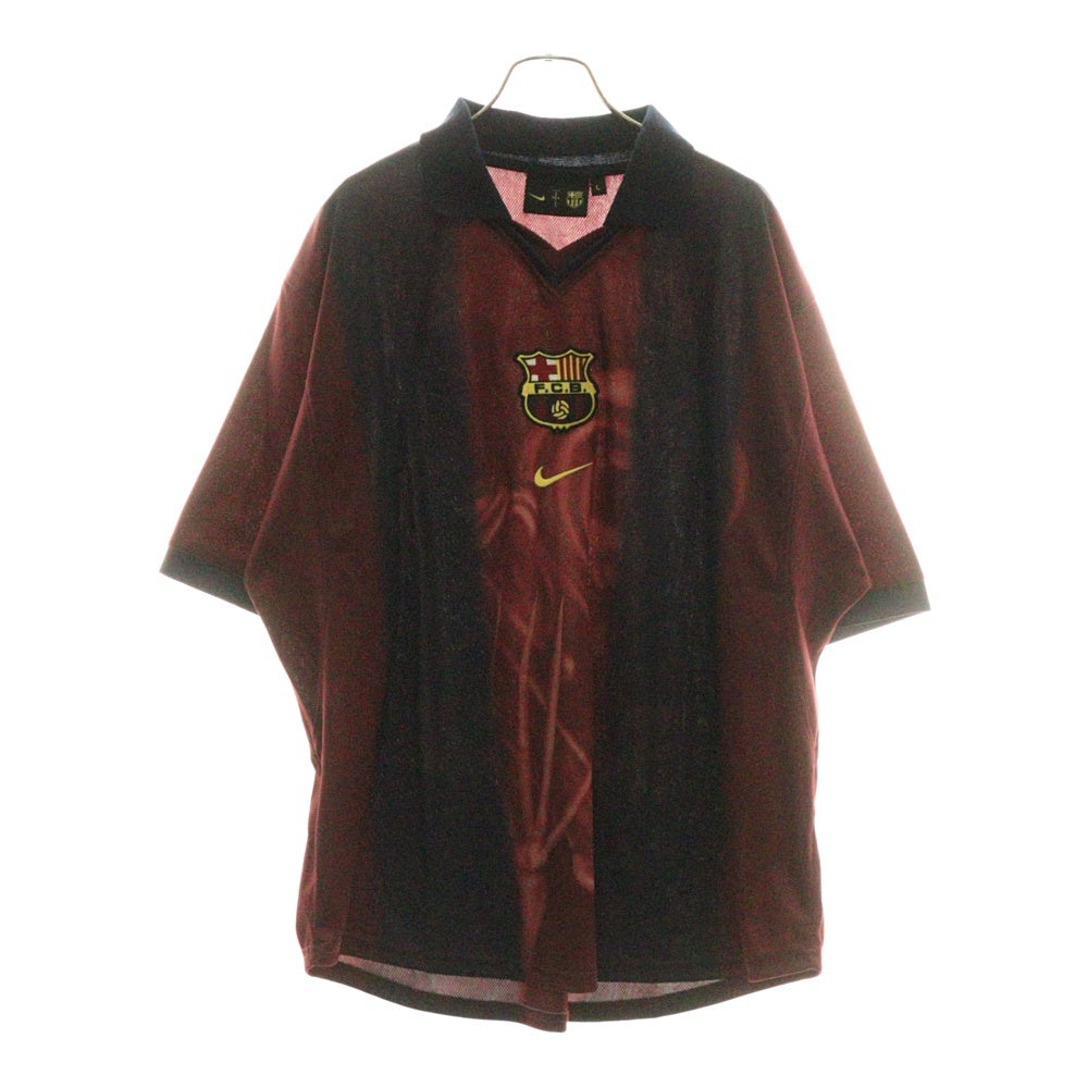 Cactus Jack(カクタスジャック) ×NIKE ×FC BARCELONA GAME JERSEY ナイキ FCバルセロナ 半袖ゲームシャツ ネイビー/レッド