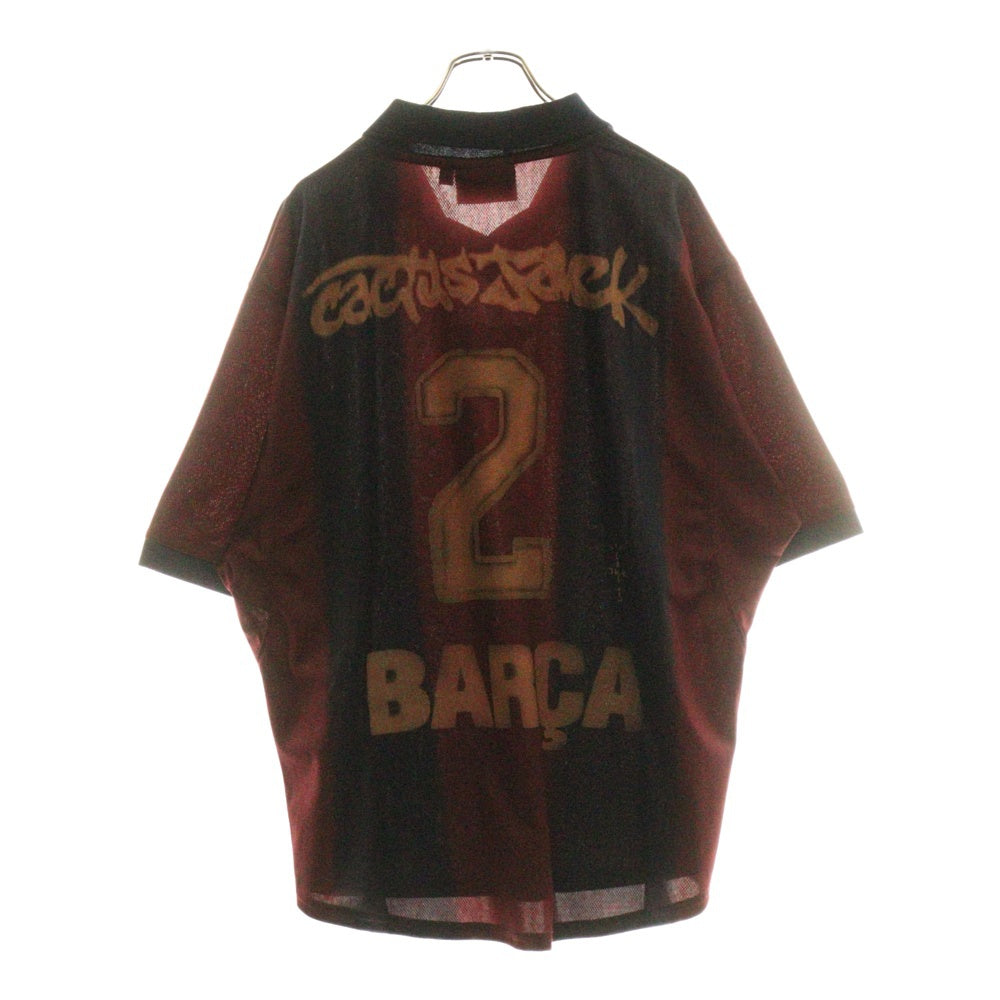 Cactus Jack(カクタスジャック) ×NIKE ×FC BARCELONA GAME JERSEY ナイキ FCバルセロナ 半袖ゲームシャツ ネイビー/レッド