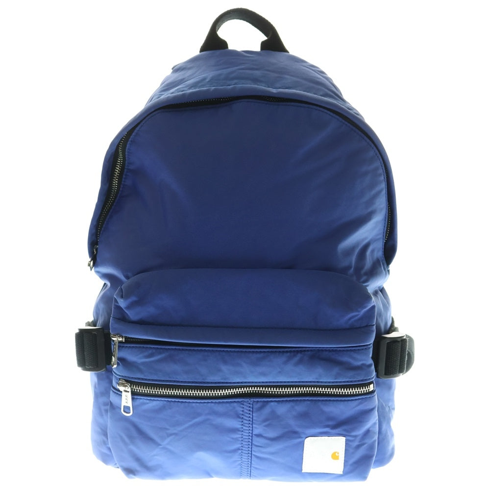A.P.C(アーペーセー) ×CARHARTT WIP カーハート マルチポケット ロゴデザインパッチ バックパック リュックサック ブルー
