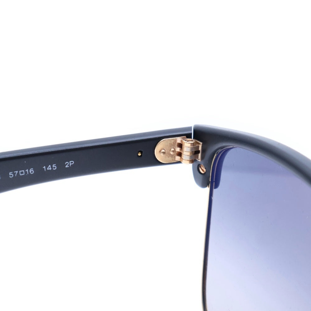 Ray Ban(レイバン) CLUBMASTER OVERSIZED クラブマスター オーバーサイズ スクエアフレーム カラーレンズ サングラス ブラック/ゴールド RB4175