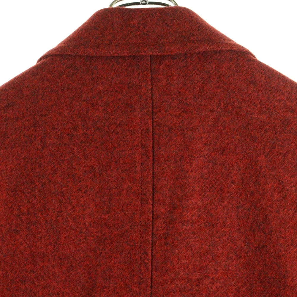 PS Paul Smith(ピーエスバイポールスミス) MOON社製 ダブルブレスト ウール ピーコート レッド PP-KS-31603