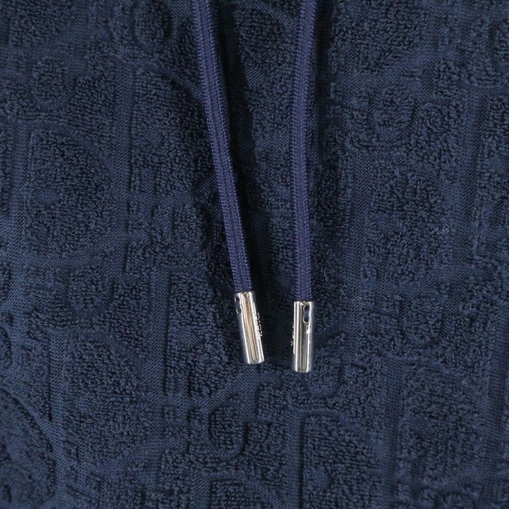 DIOR(ディオール) TERRY OBLIQUE COTTON HOODIE テリー オブリーク コットン フーデッド パーカー スウェット ネイビー 113J631A0684