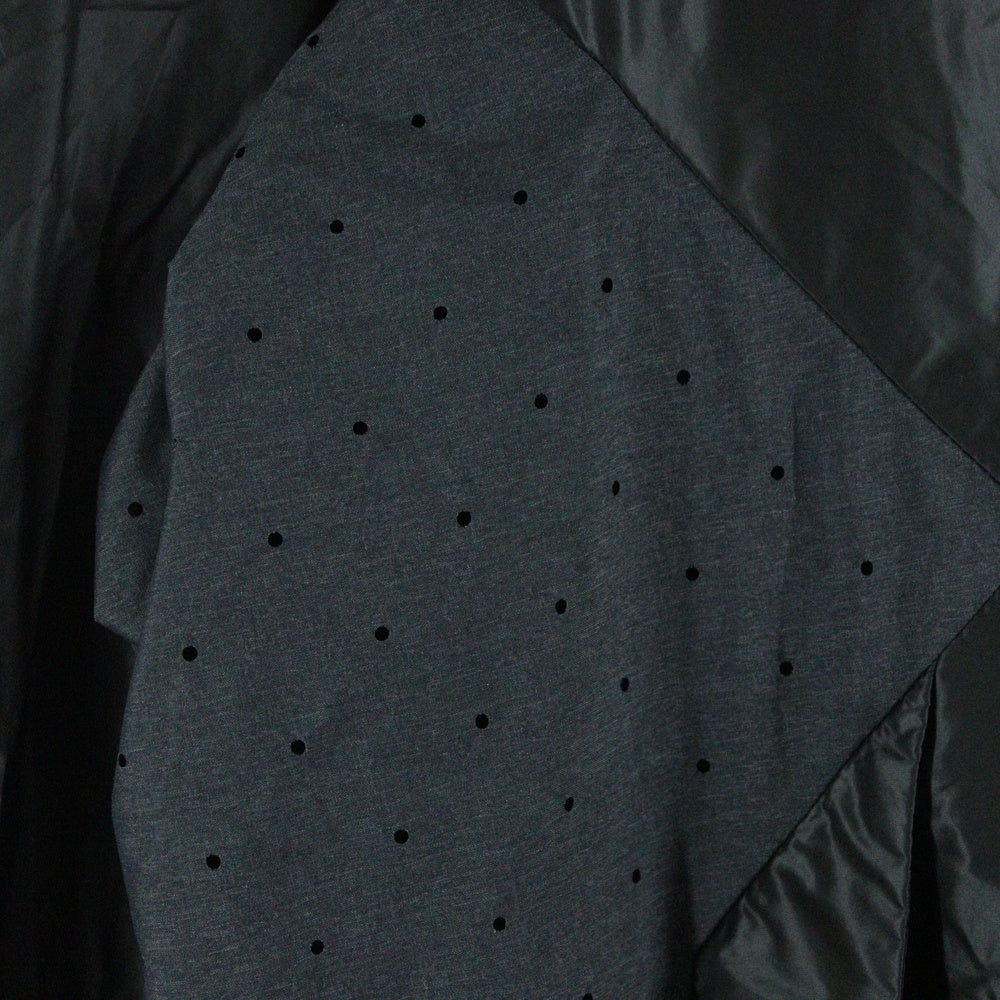 MONCLER(モンクレール) 21SS HUIT GIUBBOTTO ユイット ジュボット フロントロゴデザイン ダブルポケット ジップアップ フーデッド ナイロンジャケット ブラック G10911B10700