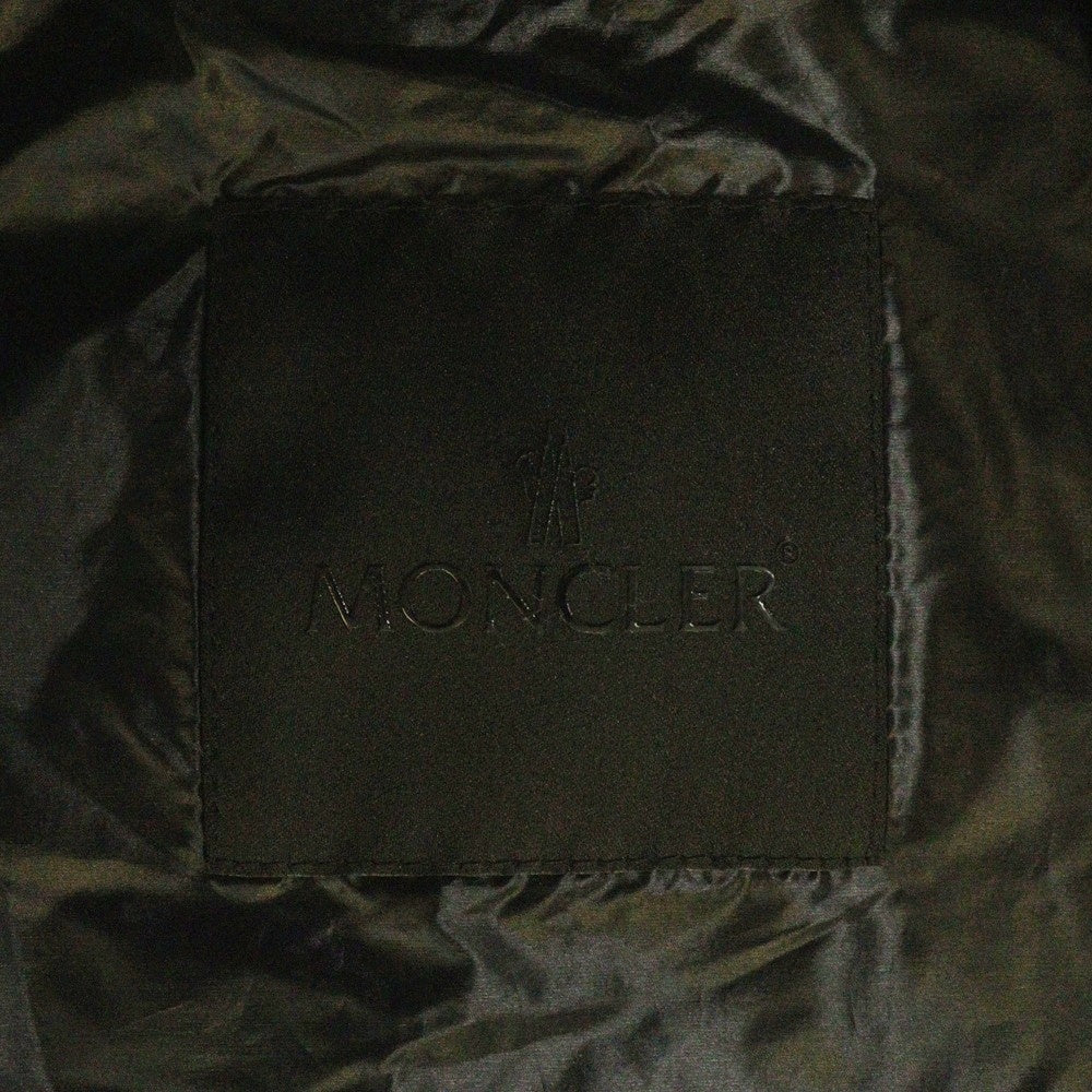 MONCLER(モンクレール) 21SS HUIT GIUBBOTTO ユイット ジュボット フロントロゴデザイン ダブルポケット ジップアップ フーデッド ナイロンジャケット ブラック G10911B10700