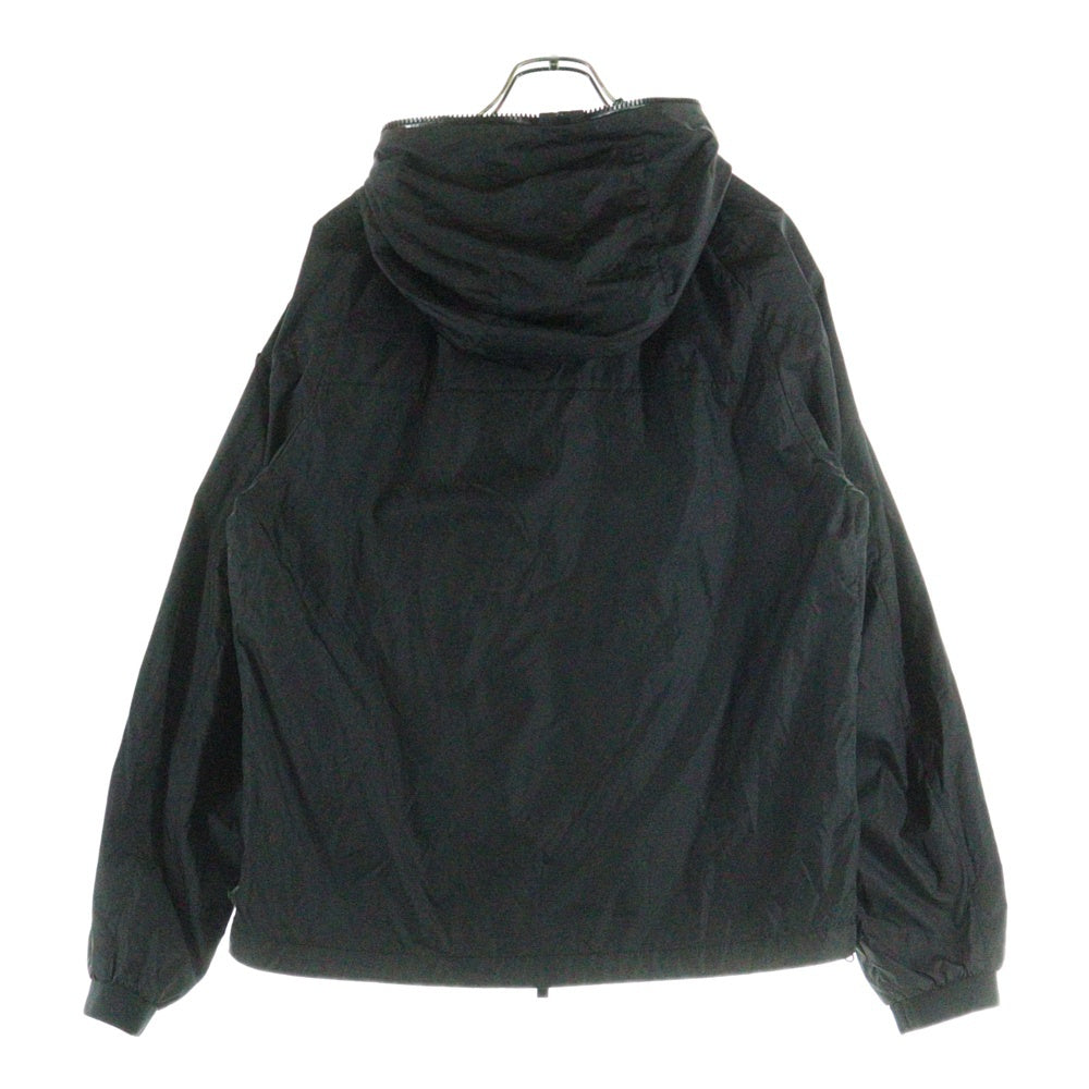 MONCLER(モンクレール) 22AW BESAR ベサー アームロゴデザイン ダブルポケット ジップアップ フーデッド ナイロンジャケット ブラック H20911A00189