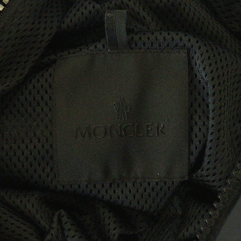 MONCLER(モンクレール) 22AW BESAR ベサー アームロゴデザイン ダブルポケット ジップアップ フーデッド ナイロンジャケット ブラック H20911A00189