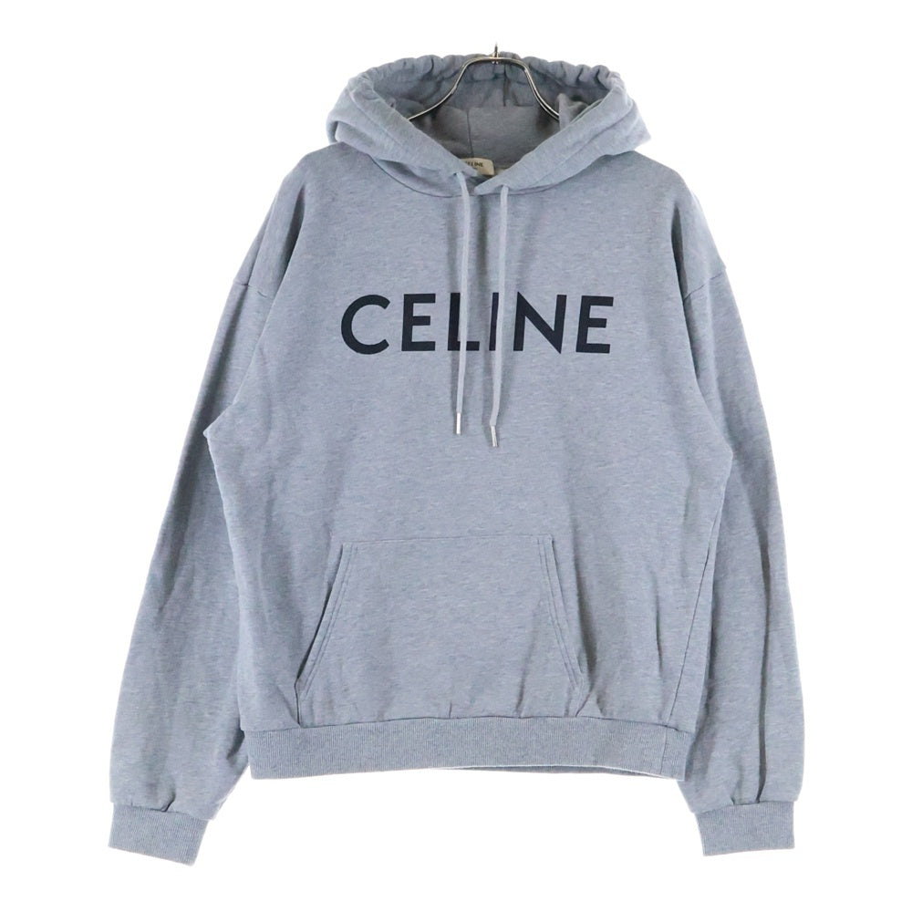 CELINE(セリーヌ) HOODIE IN COTTON FLEECE フロントロゴデザイン  