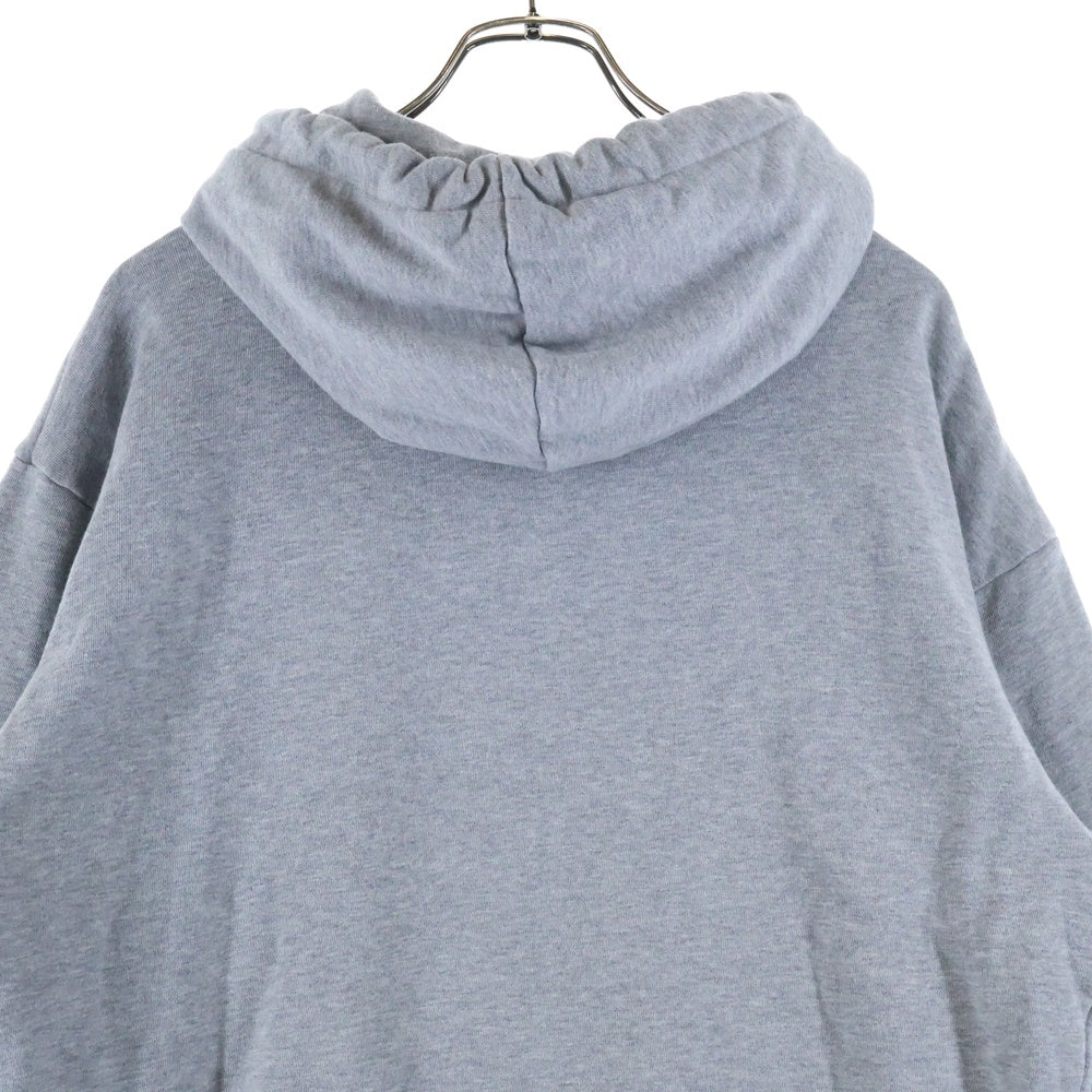 CELINE(セリーヌ) HOODIE IN COTTON FLEECE フロントロゴデザイン カンガルーポケット フーデッド スウェット パーカー グレー 2Y321670Q