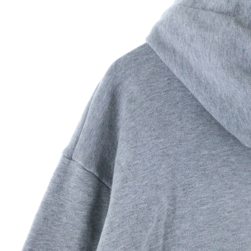 CELINE(セリーヌ) HOODIE IN COTTON FLEECE フロントロゴデザイン カンガルーポケット フーデッド スウェット パーカー グレー 2Y321670Q