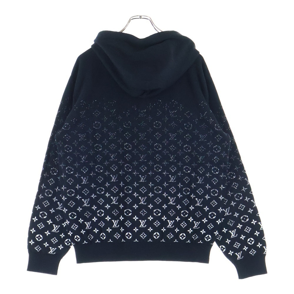 LOUIS VUITTON(ルイヴィトン) 22AWモノグラムグラディエント プルオーバー ニットパーカ ブラック RM222Q USO HNN45W
