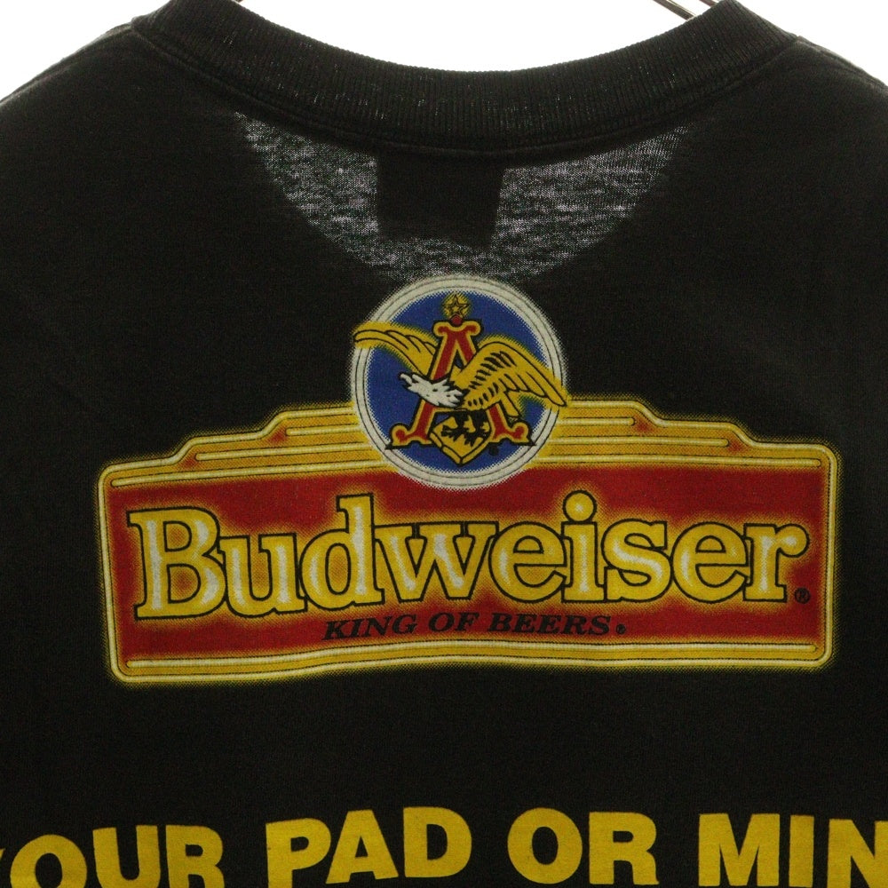 VINTAGE(ヴィンテージ) 90S Budweiser Frog Tee バドワイザー フロッグ プリント クルーネック 半袖Tシャツ カットソー ブラック