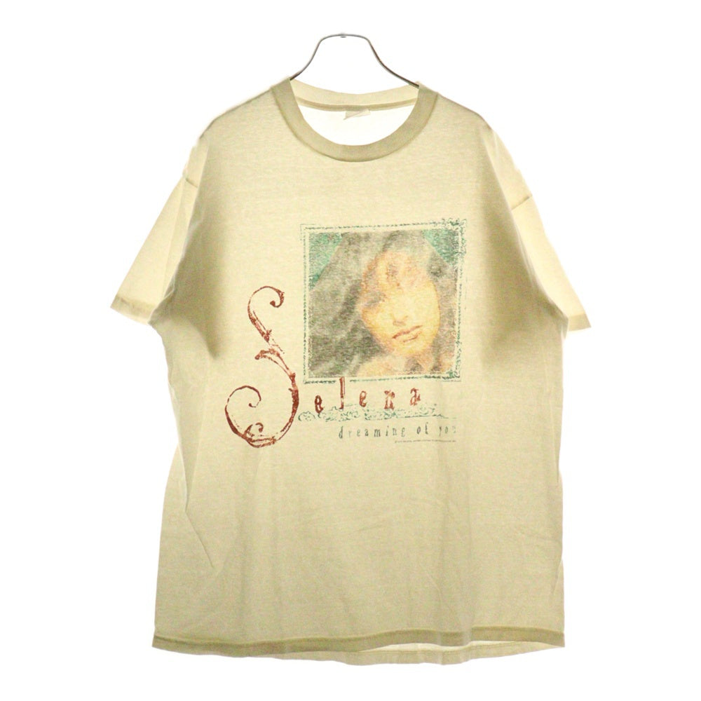 VINTAGE(ヴィンテージ) 90S Selena DREAMING OF YOU セレーナ ドリーミング オブ ユー プリント クルーネック 半袖Tシャツ カットソー ホワイト