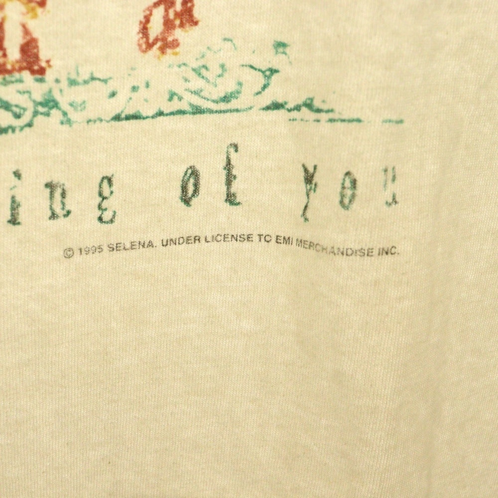 VINTAGE(ヴィンテージ) 90S Selena DREAMING OF YOU セレーナ ドリーミング オブ ユー プリント クルーネック 半袖Tシャツ カットソー ホワイト