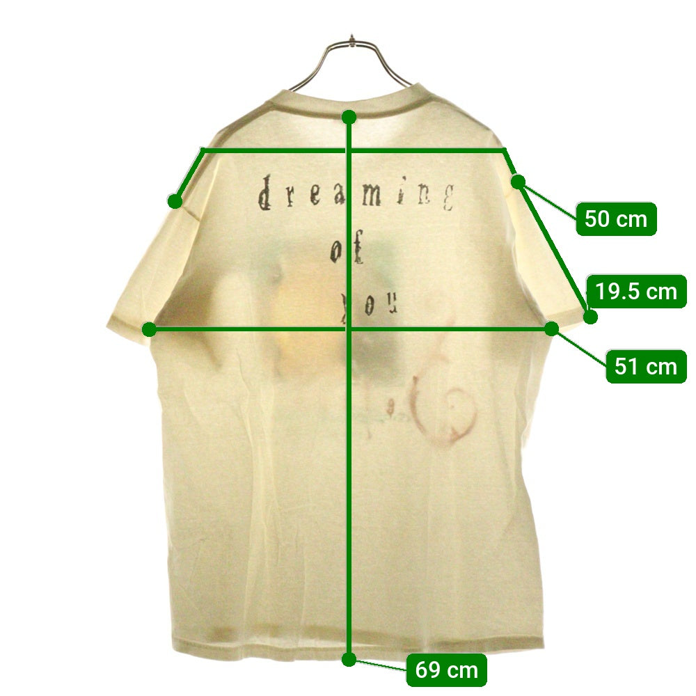 VINTAGE(ヴィンテージ) 90S Selena DREAMING OF YOU セレーナ ドリーミング オブ ユー プリント クルーネック 半袖Tシャツ カットソー ホワイト