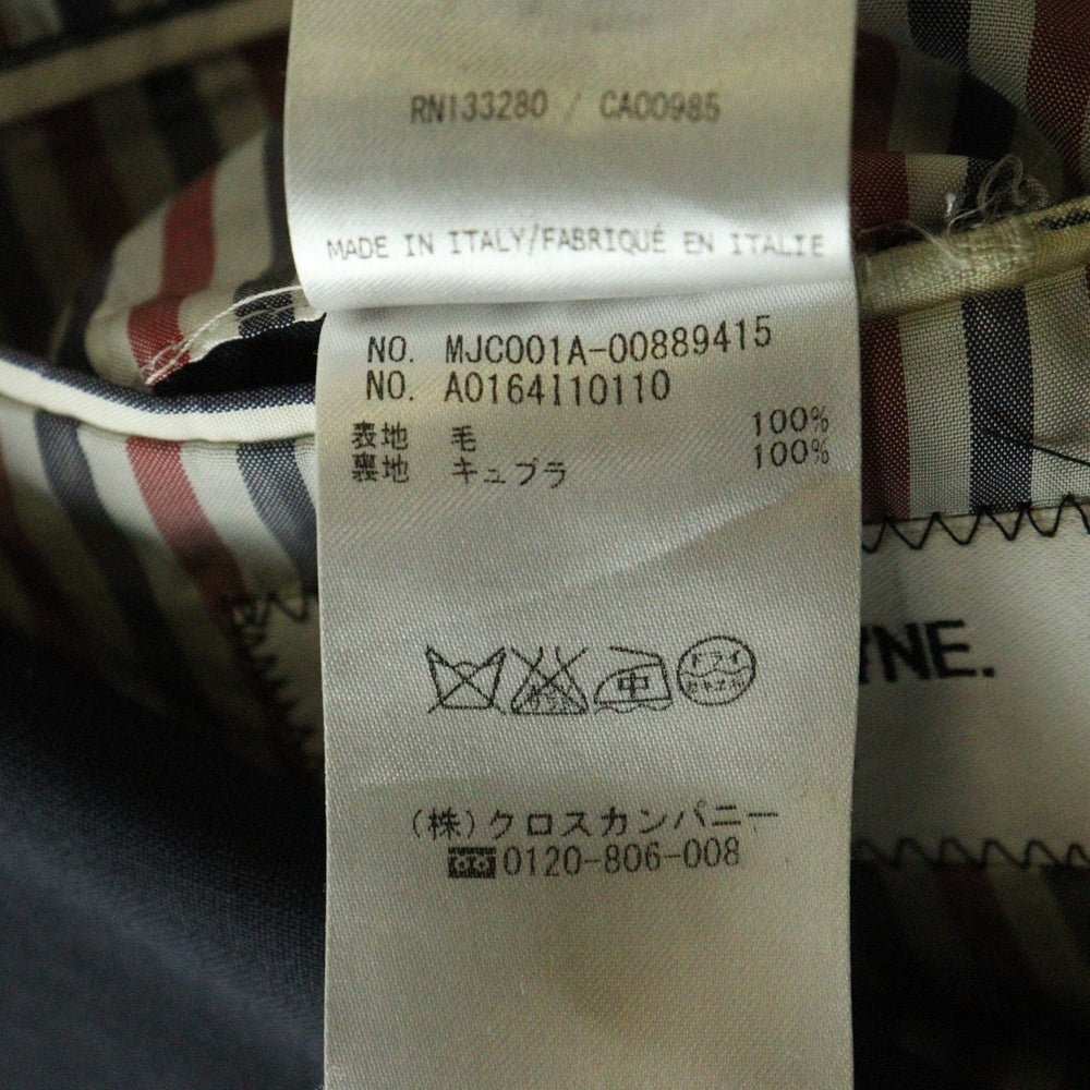 THOM BROWNE(トムブラウン) ゴールドボタン ノッチドラペル 3B テーラードジャケット ネイビー MJC001A-00889415