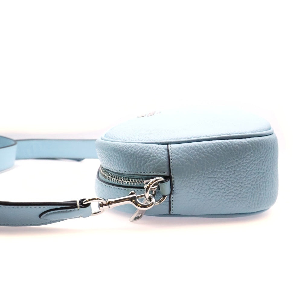 COACH(コーチ) ロゴ レザー ショルダーバッグ ブルー レディース C2261