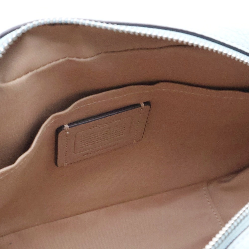 COACH(コーチ) ロゴ レザー ショルダーバッグ ブルー レディース C2261