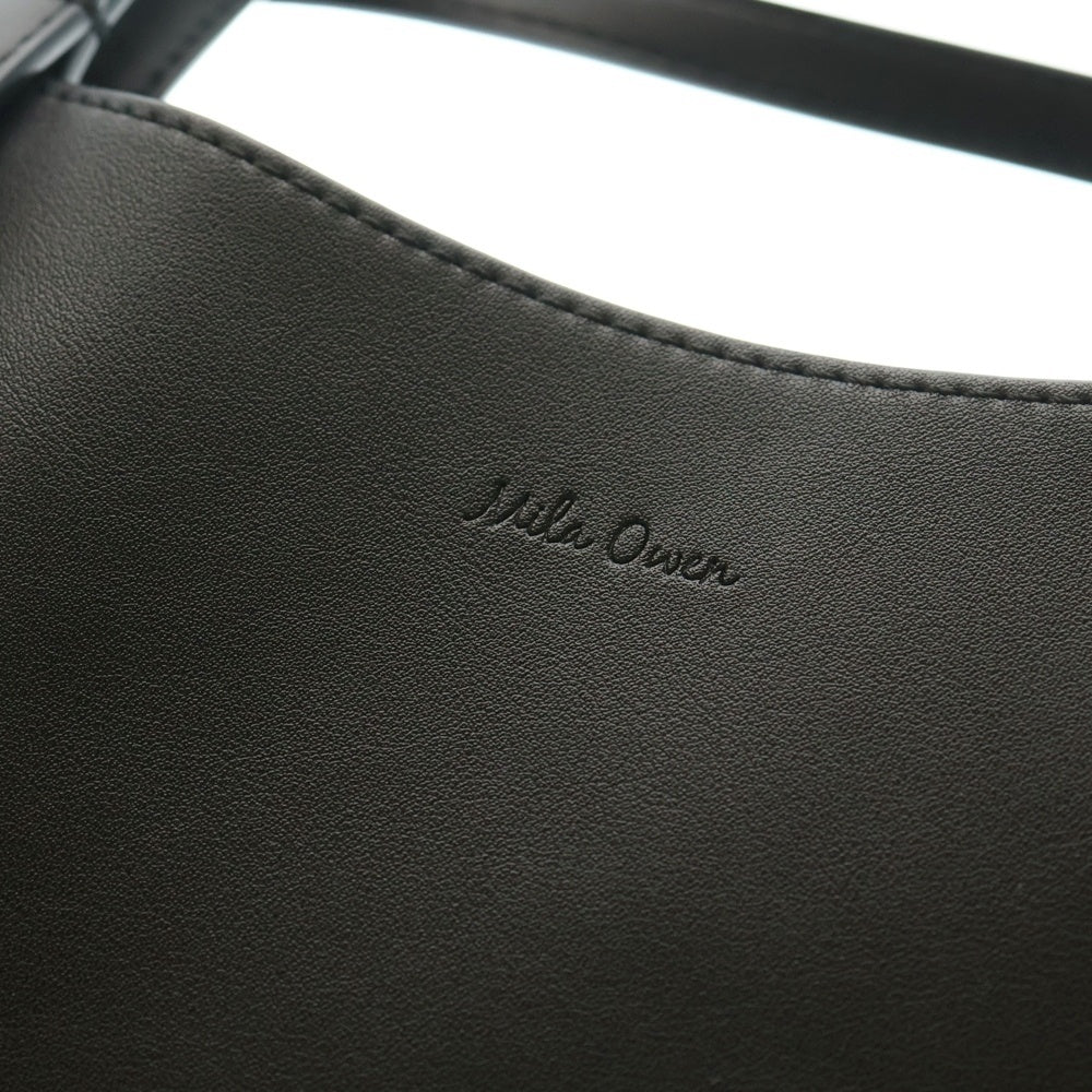 NO BRAND(ノーブランド) Mila Owen ミラオーウェン 2WAY ワイド ショルダー ハンドバッグ ブラック