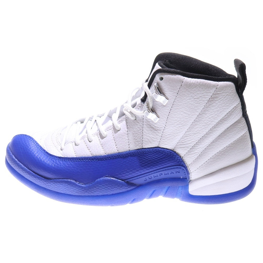 NIKE(ナイキ) AIR JORDAN 12 RETRO WHITE GAME ROYAL エアジョーダン12 レトロ ホワイトゲームロイヤル ハイカットスニーカー ホワイト/ブルー US8/26cm CT8013-140
