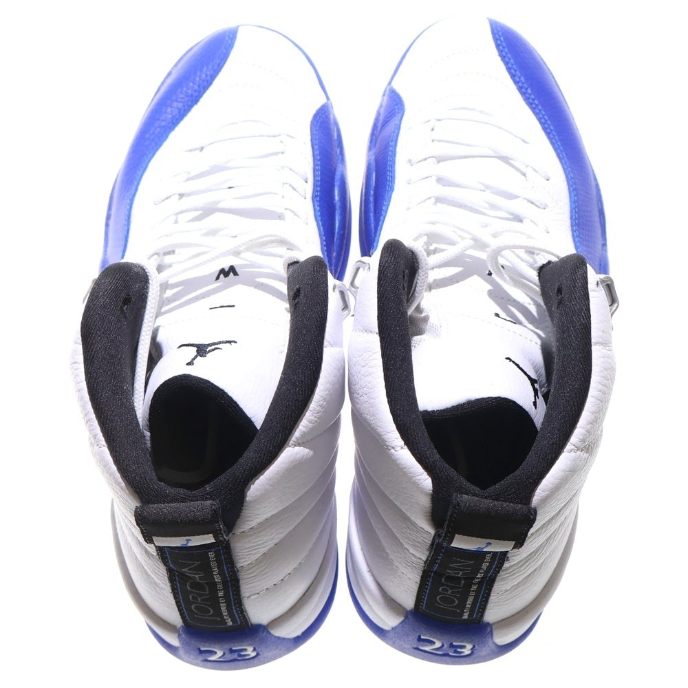 NIKE(ナイキ) AIR JORDAN 12 RETRO WHITE GAME ROYAL エアジョーダン12 レトロ ホワイトゲームロイヤル ハイカットスニーカー ホワイト/ブルー US8/26cm CT8013-140