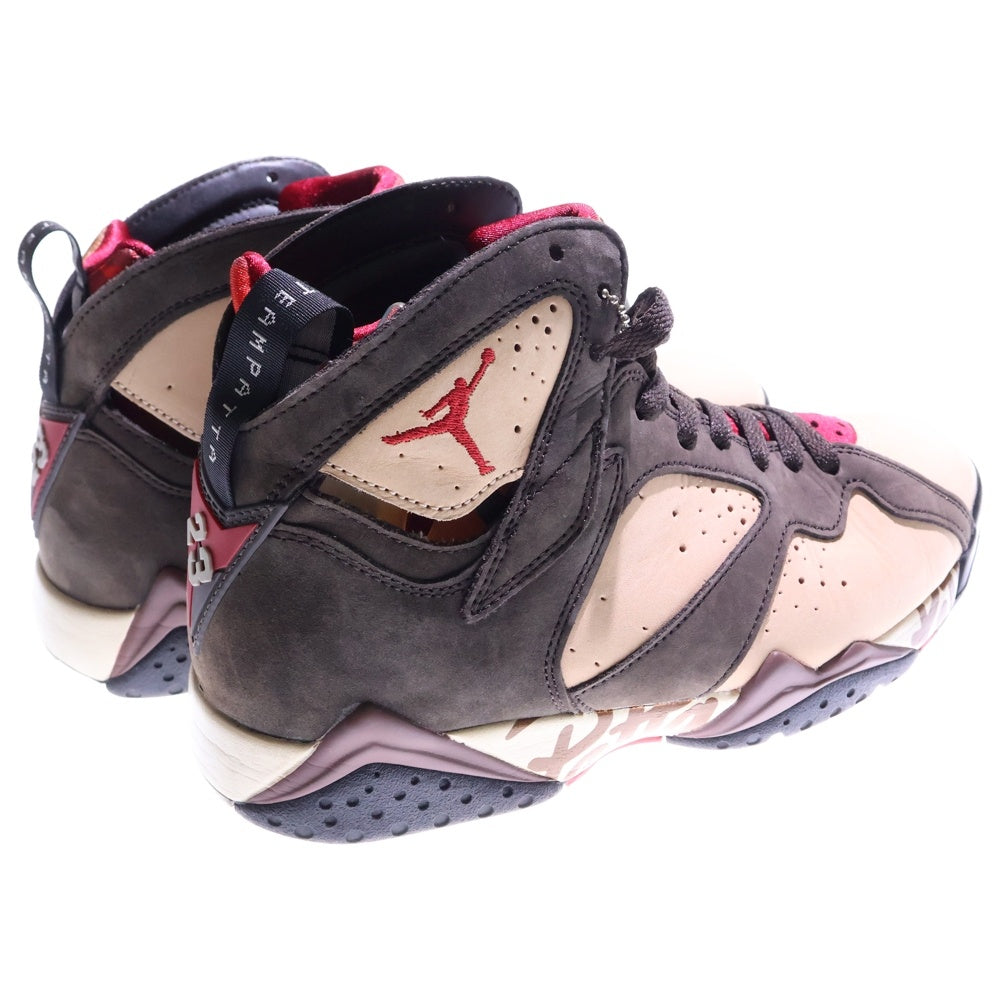 NIKE(ナイキ) ×PATTA AIR JORDAN 7 OG BROWN パタ エアジョーダン7 ハイカットスニーカー ブラウン US8/26cm AT3375-200