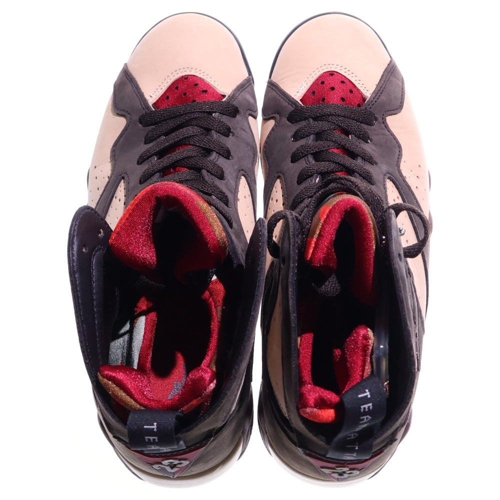 NIKE(ナイキ) ×PATTA AIR JORDAN 7 OG BROWN パタ エアジョーダン7 ハイカットスニーカー ブラウン US8/26cm AT3375-200