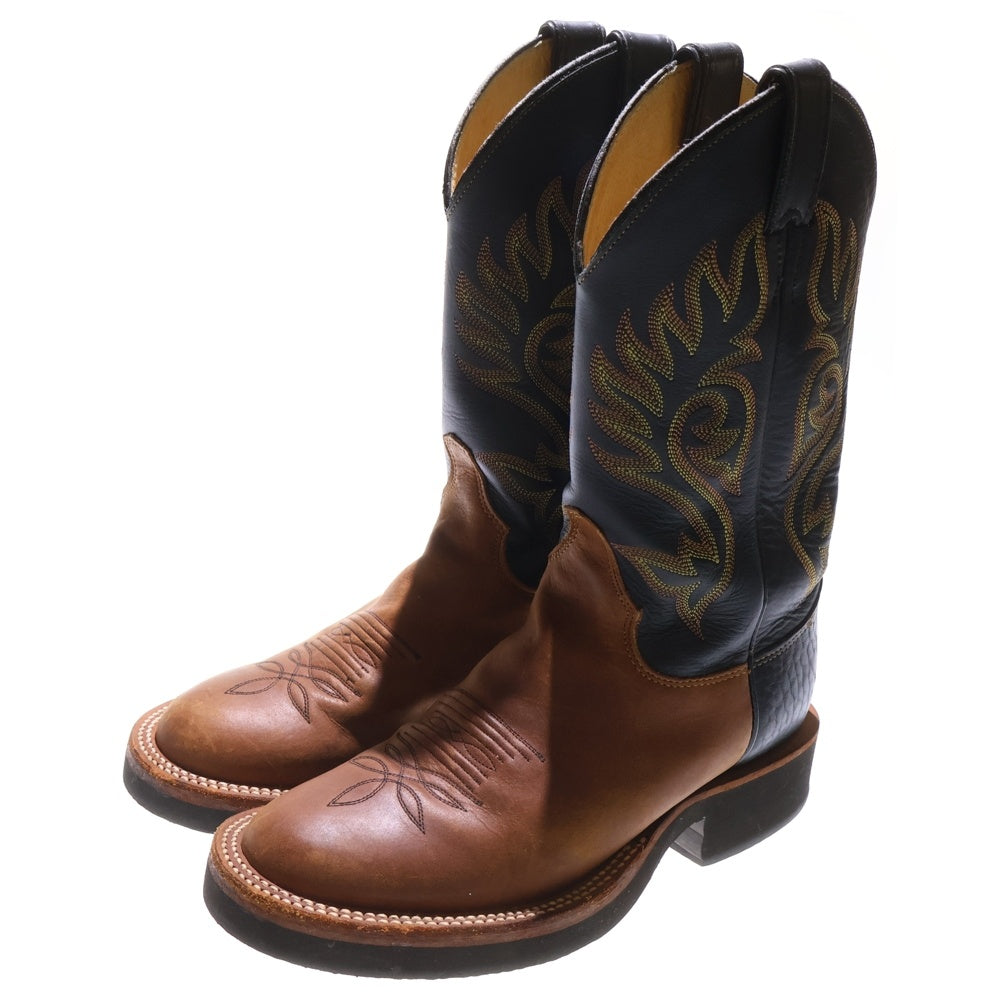 NO BRAND(ノーブランド) JUSTIN BOOTS(ジャスティンブーツ) PALUXY 11 ウェスタンレザーブーツ ブラウン