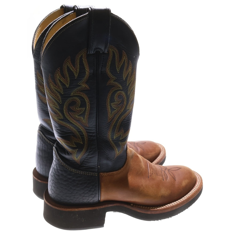 NO BRAND(ノーブランド) JUSTIN BOOTS(ジャスティンブーツ) PALUXY 11 ウェスタンレザーブーツ ブラウン