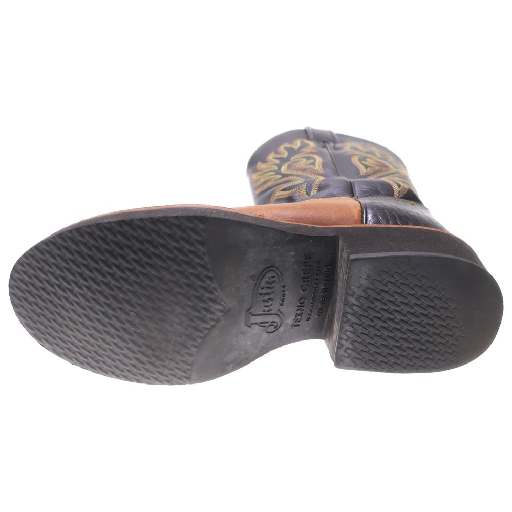 NO BRAND(ノーブランド) JUSTIN BOOTS(ジャスティンブーツ) PALUXY 11 ウェスタンレザーブーツ ブラウン