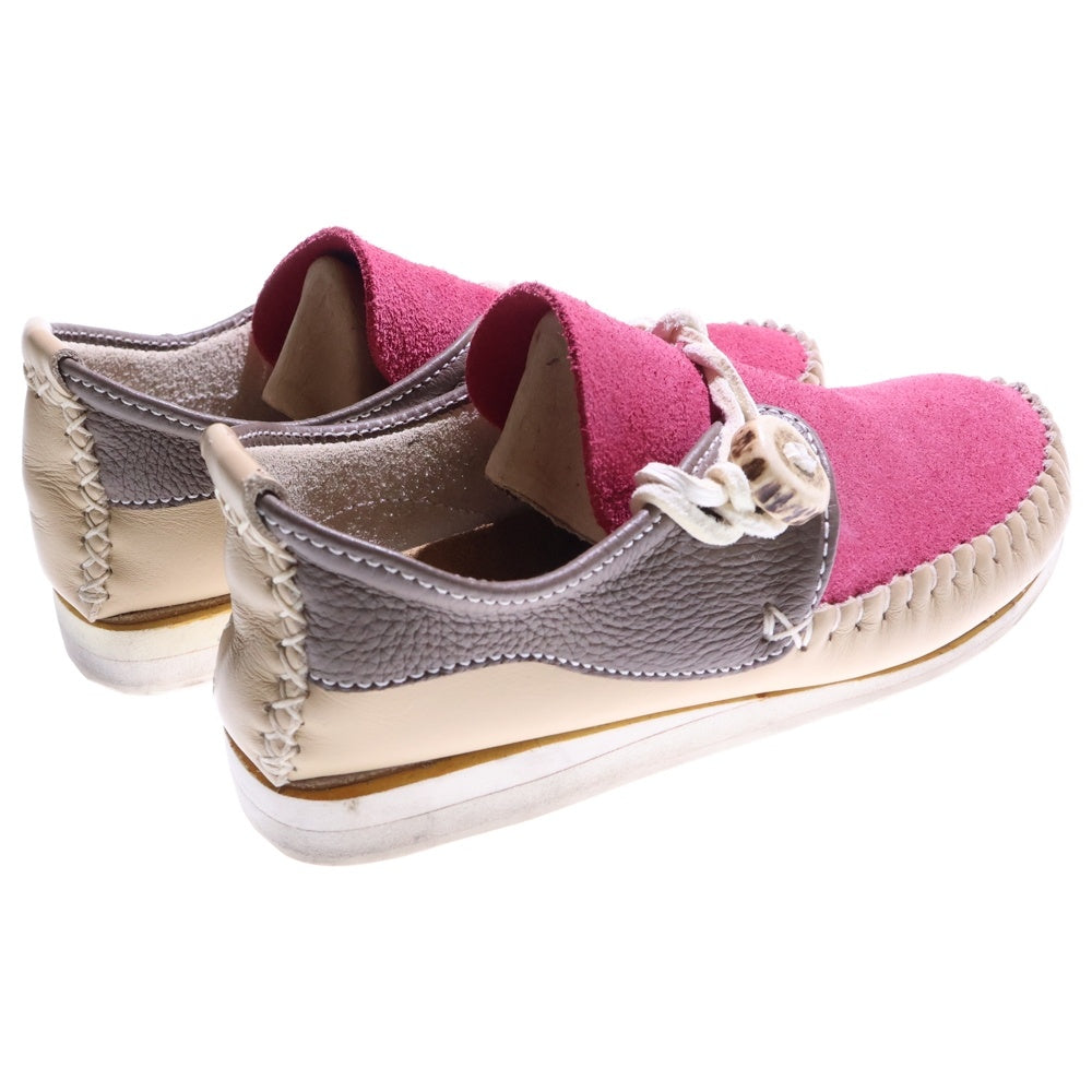 FUNNY(ファニー) MOCASSIN LAKOTA ラコタ モカシンブーツ ピンク/ベージュ