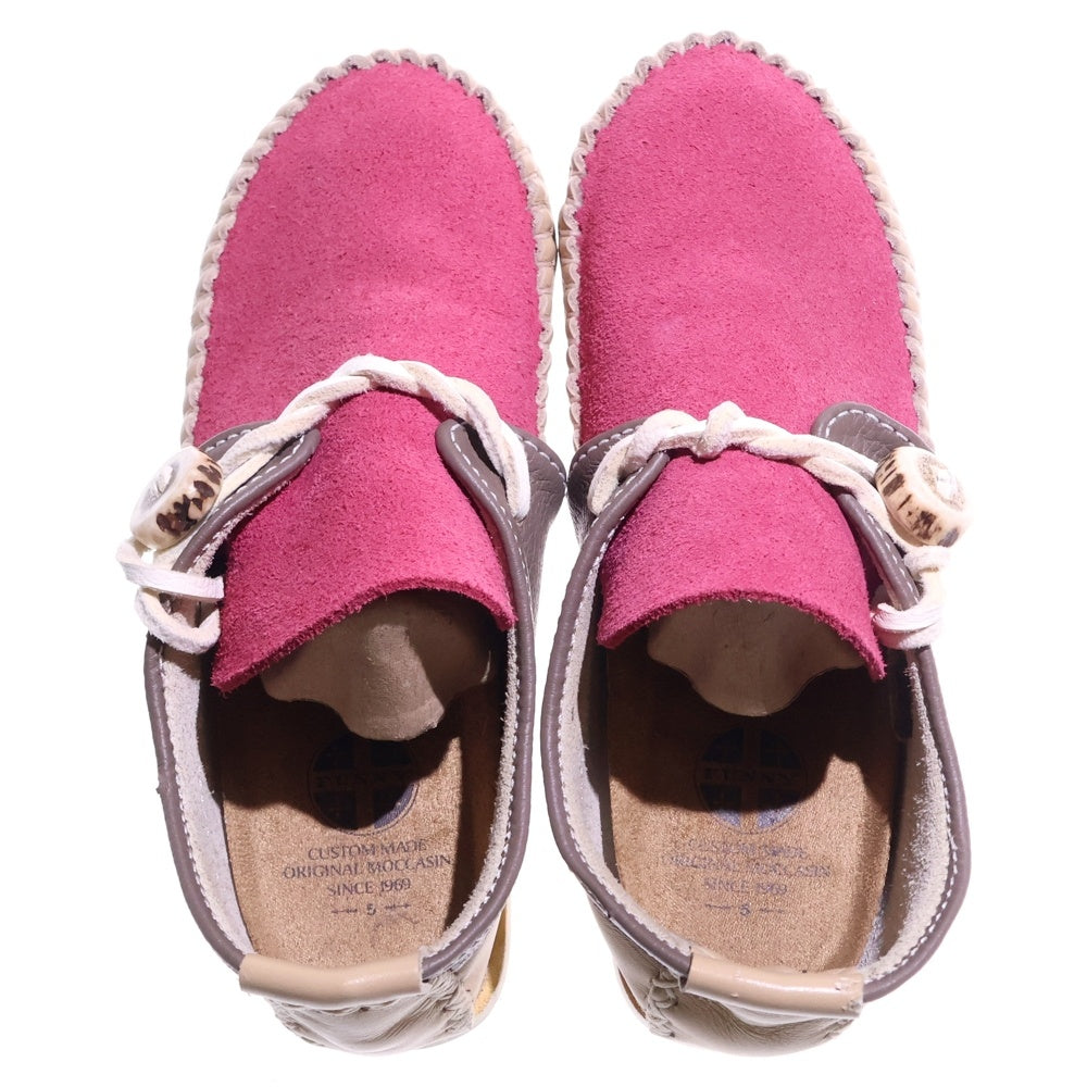FUNNY(ファニー) MOCASSIN LAKOTA ラコタ モカシンブーツ ピンク/ベージュ