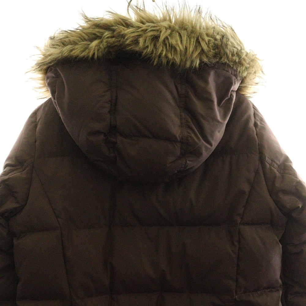 Eddie Bauer(エディバウワー) ファーフーデッド ダウンロングコート ジャケット レディース パープル 23312097