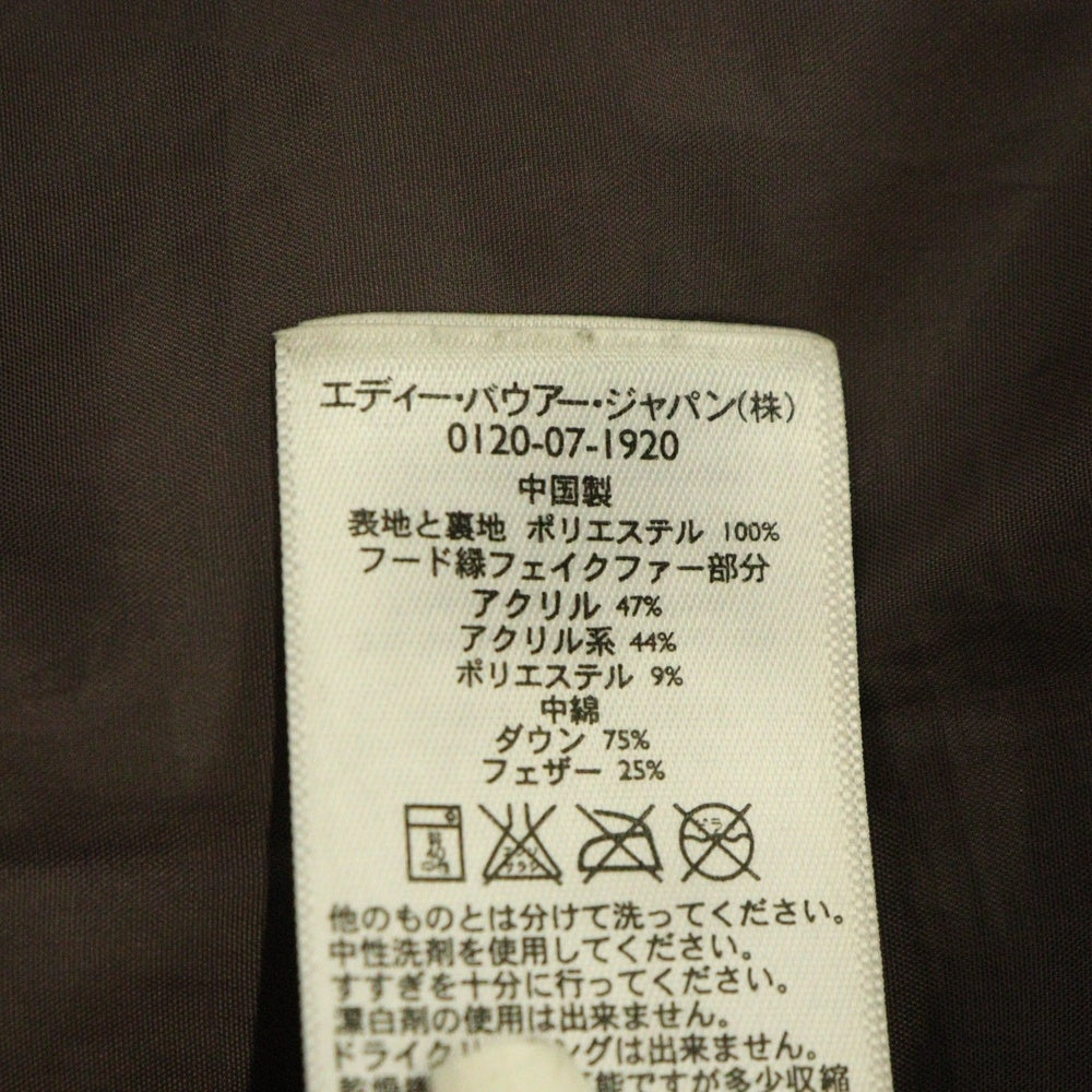 Eddie Bauer(エディバウワー) ファーフーデッド ダウンロングコート ジャケット レディース パープル 23312097